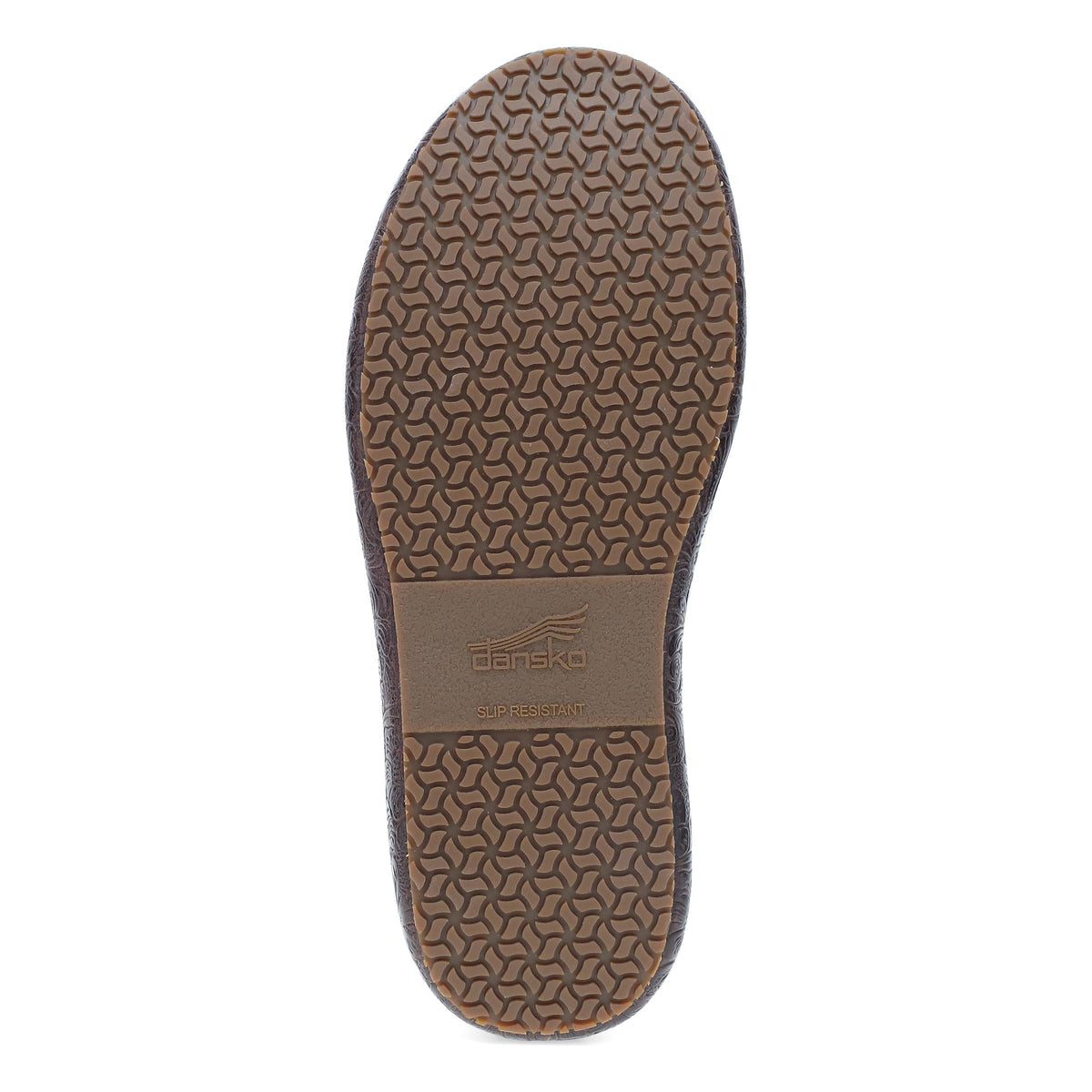 Bottom image of Platform Pro Clog Brown Tooled