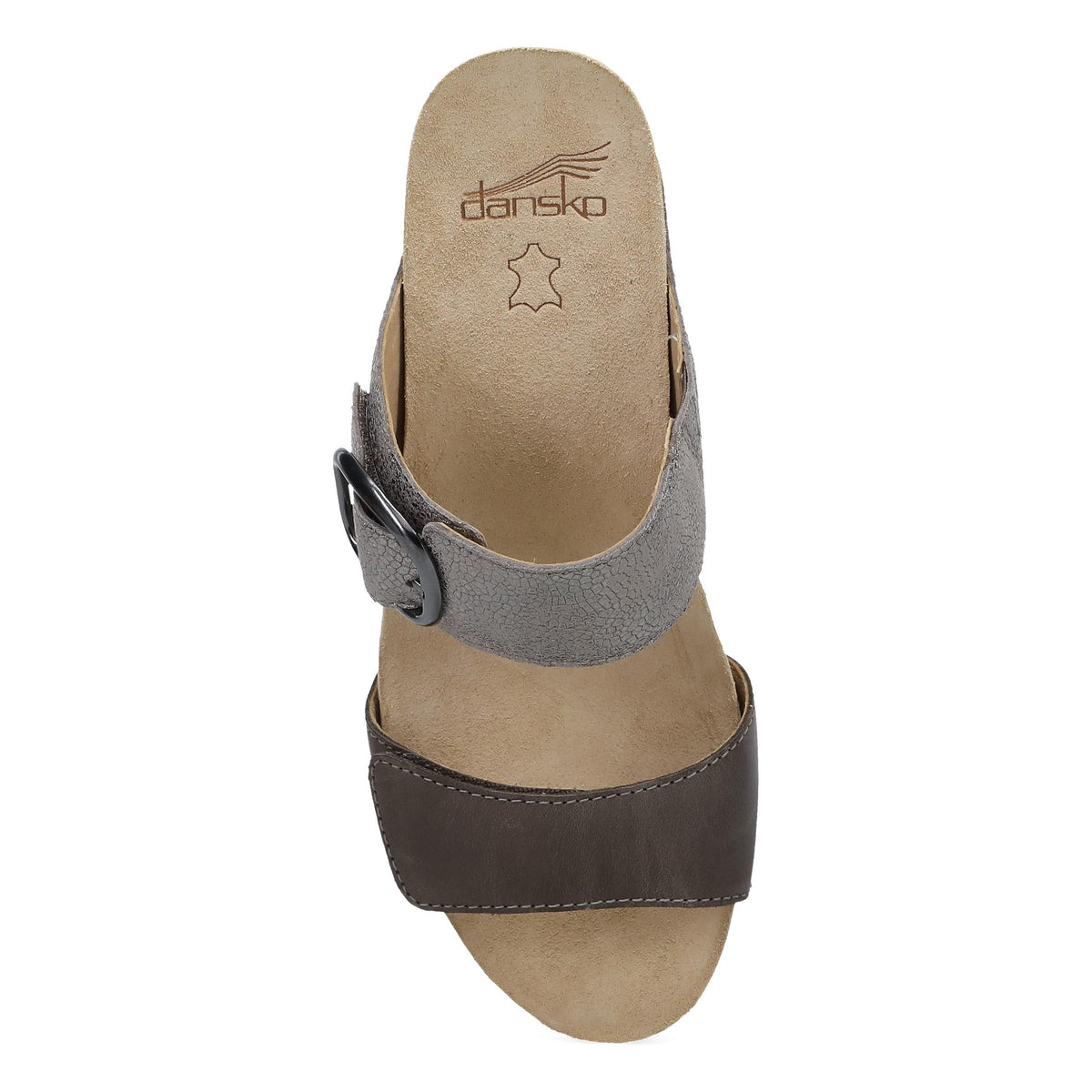 Top image of Shannon Pewter/Taupe Leather