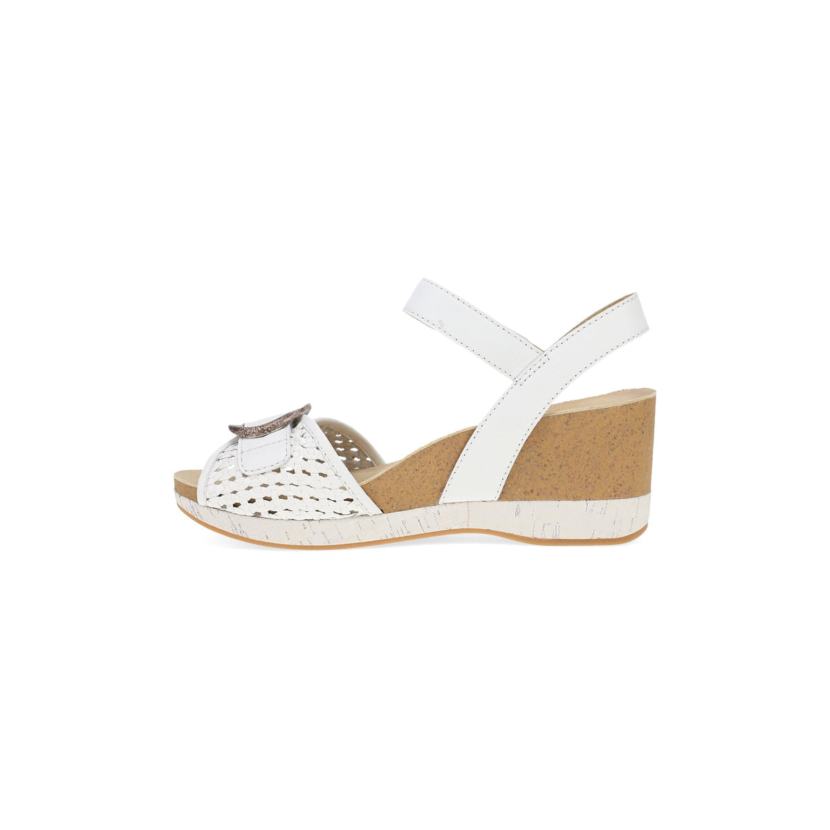 Side image of Stella White Woven