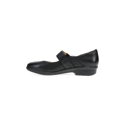 Side image of Collette Wide Black Burnished Nubuck