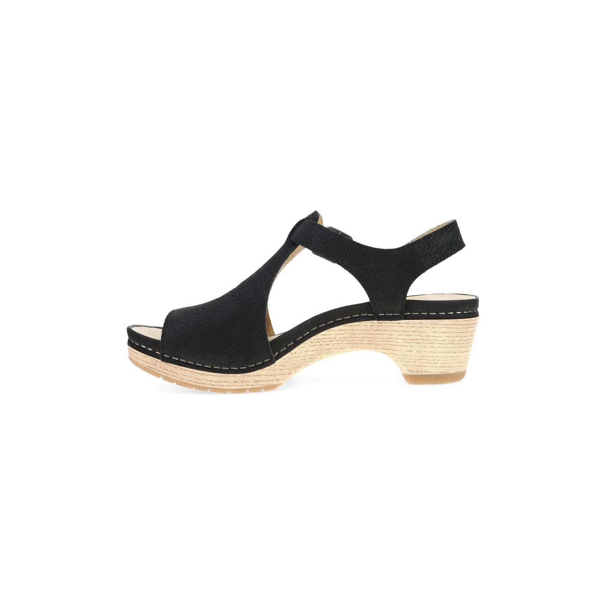 Side image of Laverne Black Milled Nubuck