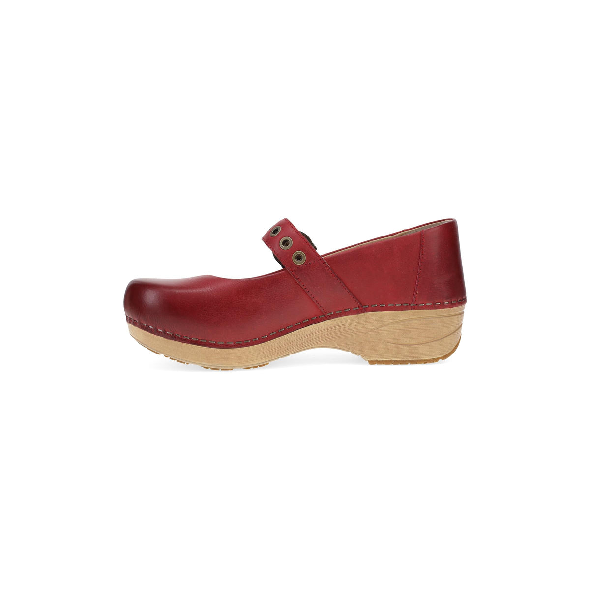 Side image of XP 2.0 Mary Jane Clog Red