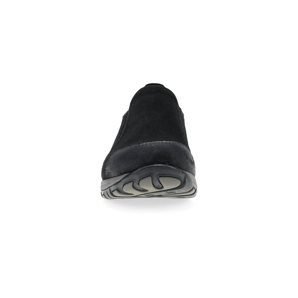 Toe image of Pippy Wide Black Waterproof Burnished Suede
