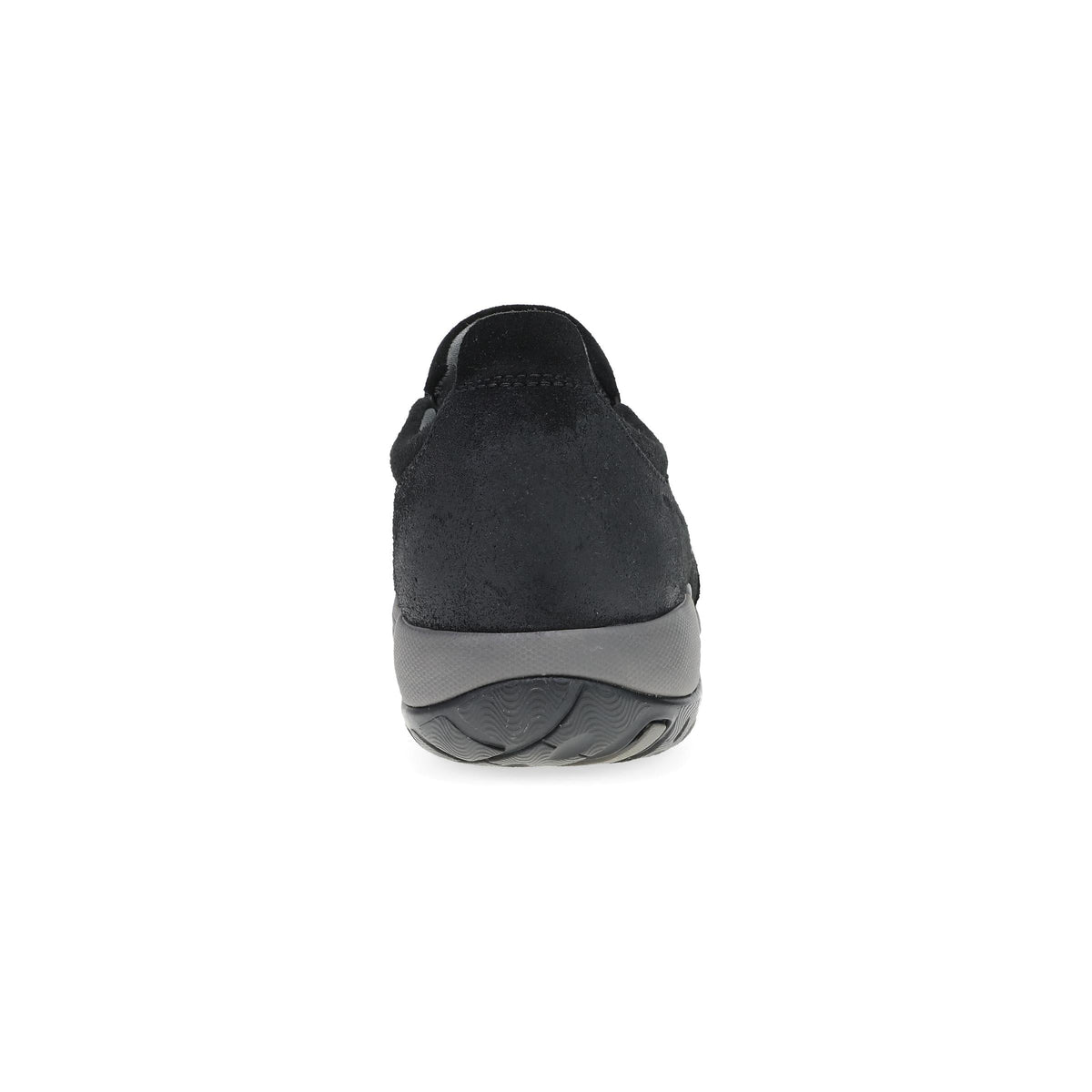 Heel image of Pippy Wide Black Waterproof Burnished Suede